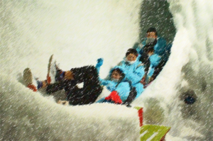 アイスパビリオンの氷雪滑り台